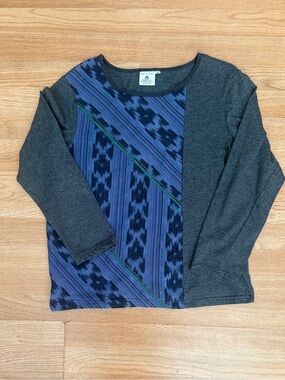 Marketplace Handwork of India Cotton Top Size M Dignity Not Charity Boho Indigo